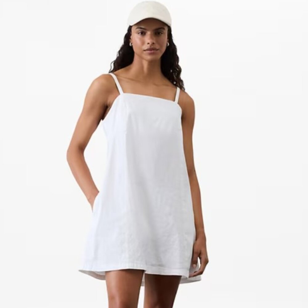 NWT Athleta Bright White Paradise Cami Dress